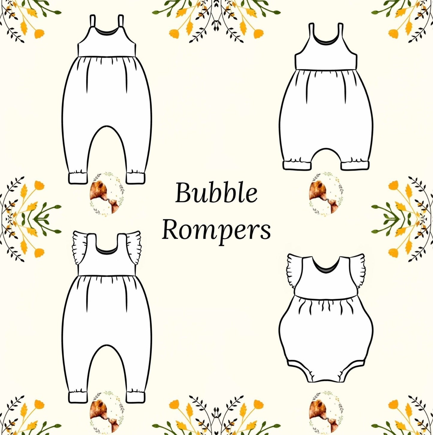 Bubble-Rompers - Summer Floral