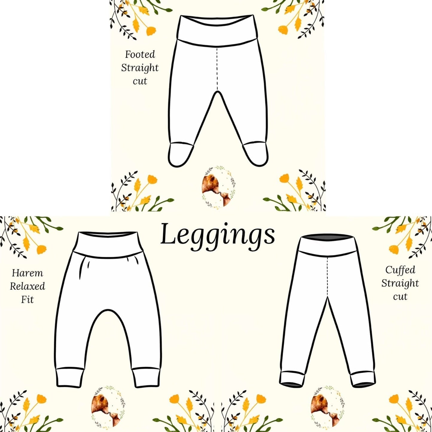 Leggings - Bees & Daisies